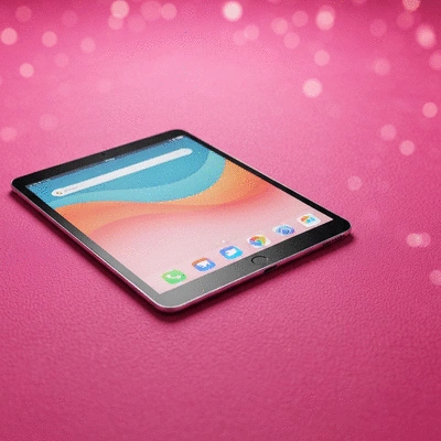 Person using a budget planner on a tablet, with a calculator and coffee on a wooden desk